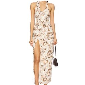 Lioness Westwood Chocolate Floral Maxi Dress
